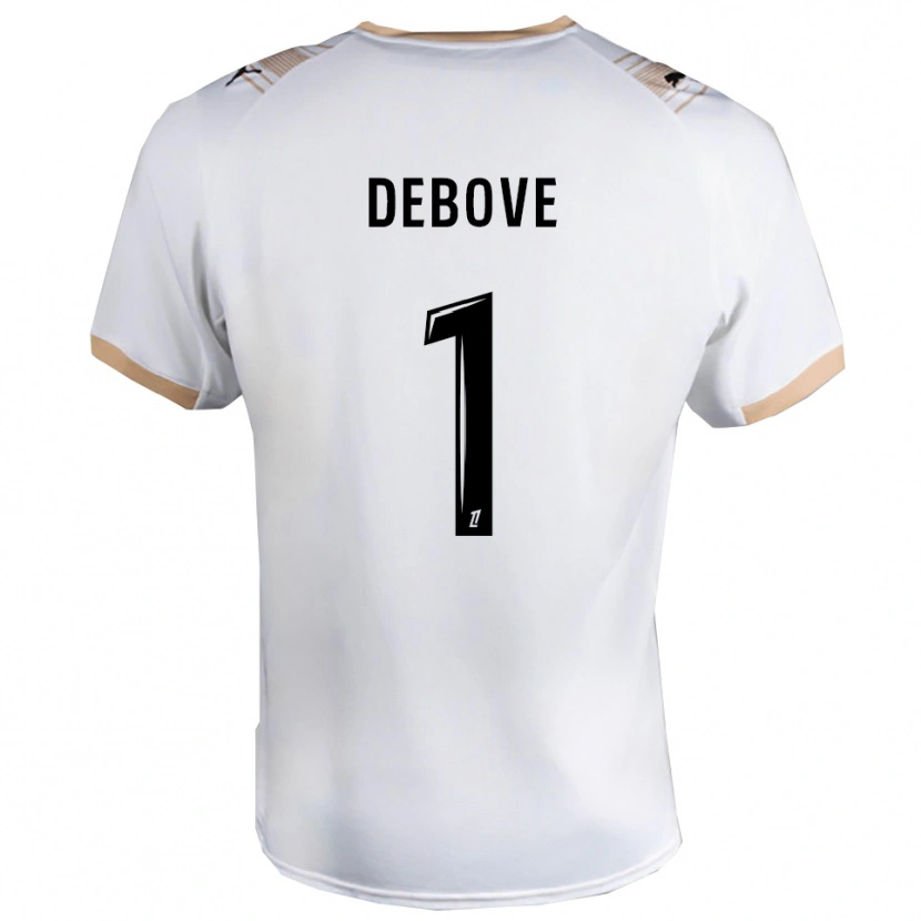Danxen Herren Maxime Debove #1 Weiß Schwarz Auswärtstrikot Trikot 2025/26 T-Shirt