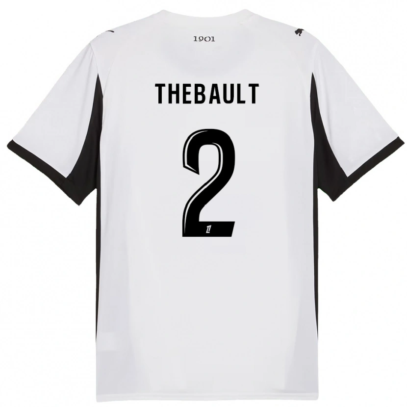 Danxen Herren Yaël Thébault #2 Weiß Schwarz Auswärtstrikot Trikot 2025/26 T-Shirt