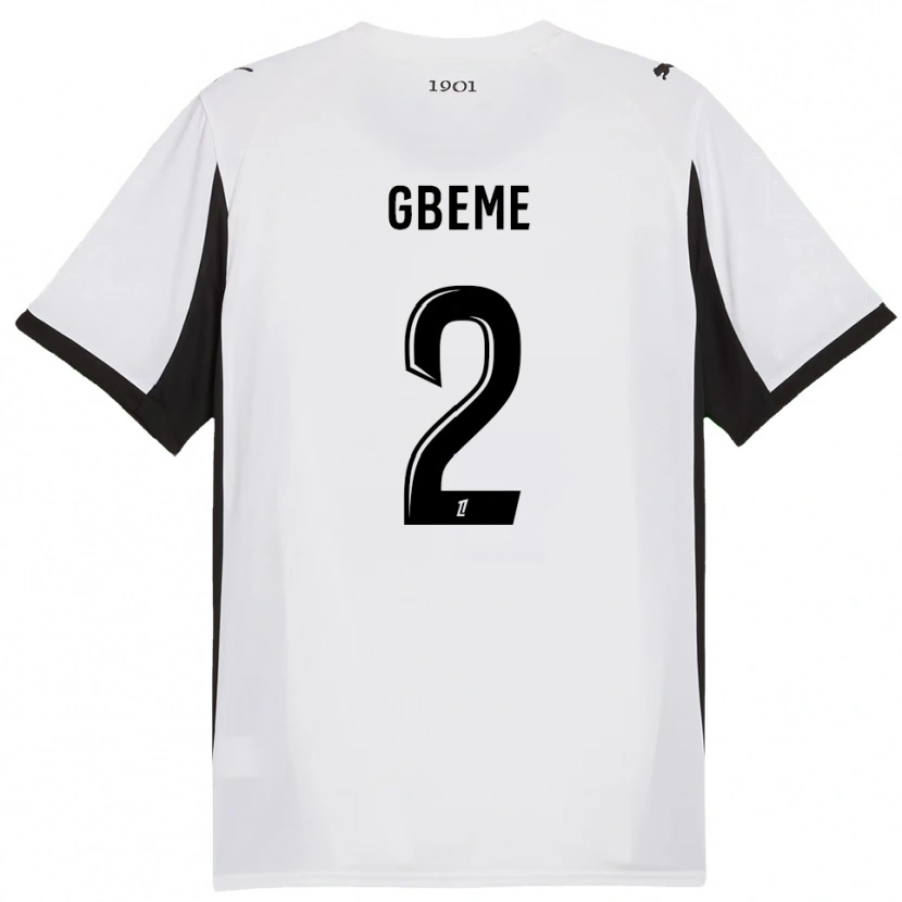 Danxen Herren Mervin Gbeme #2 Weiß Schwarz Auswärtstrikot Trikot 2025/26 T-Shirt