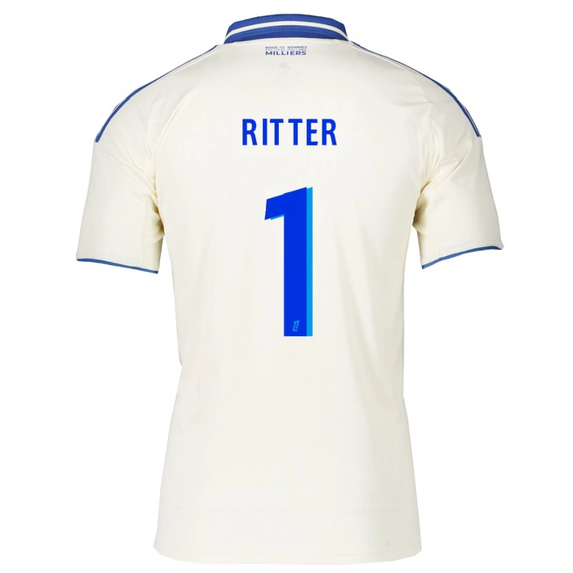 Danxen Herren Maxime Ritter #1 Champagner Blau Auswärtstrikot Trikot 2025/26 T-Shirt