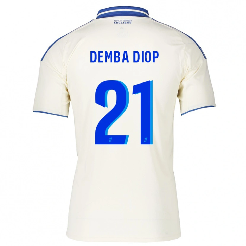 Danxen Herren Pape Demba Diop #21 Champagner Blau Auswärtstrikot Trikot 2025/26 T-Shirt