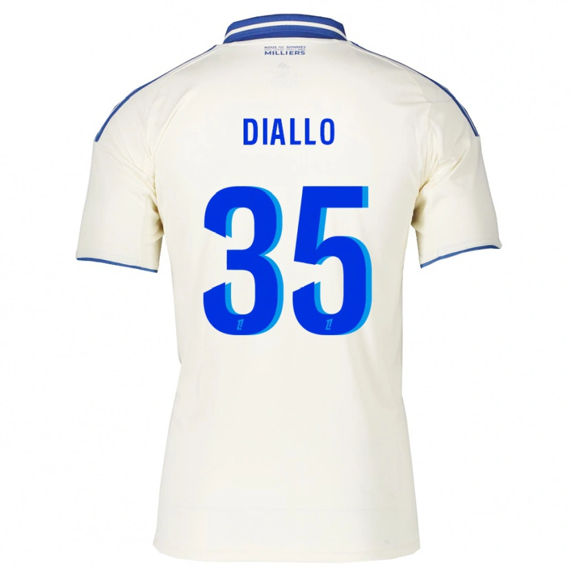 Danxen Herren Tidiane Diallo #35 Champagner Blau Auswärtstrikot Trikot 2025/26 T-Shirt