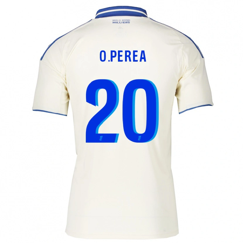 Danxen Herren Óscar Perea #20 Champagner Blau Auswärtstrikot Trikot 2025/26 T-Shirt