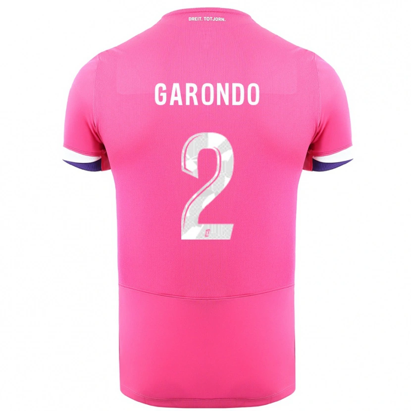 Danxen Herren Thibaud Garondo #2 Rosa Weiß Auswärtstrikot Trikot 2025/26 T-Shirt