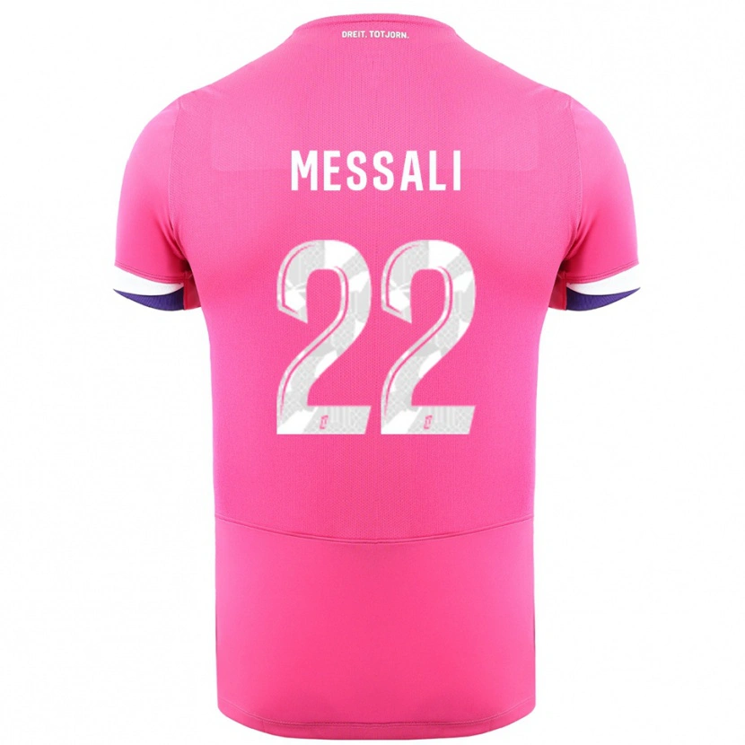 Danxen Herren Rafik Messali #22 Rosa Weiß Auswärtstrikot Trikot 2025/26 T-Shirt