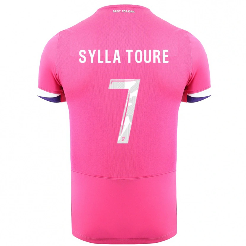 Danxen Herren Ismael Sylla Touré #7 Rosa Weiß Auswärtstrikot Trikot 2025/26 T-Shirt