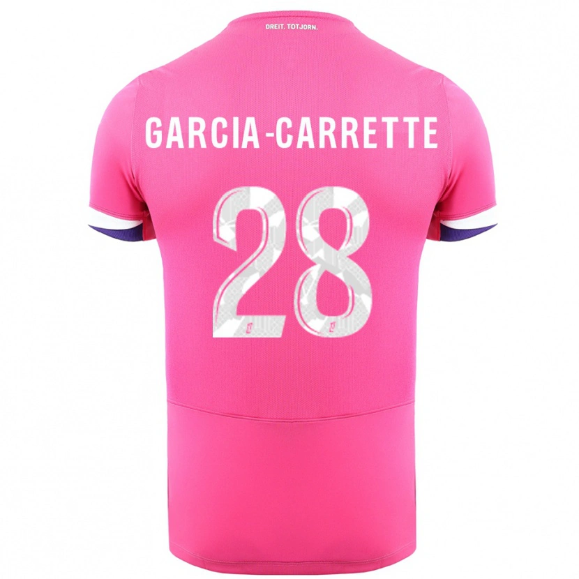 Danxen Herren Hortense Garcia-Carrette #28 Rosa Weiß Auswärtstrikot Trikot 2025/26 T-Shirt
