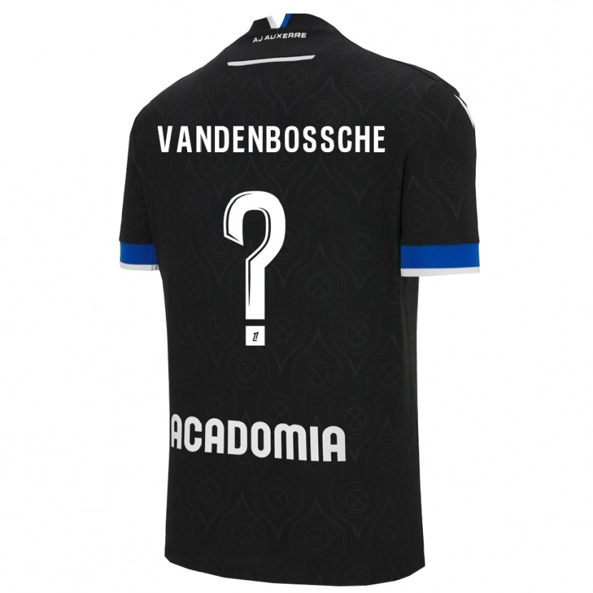 Danxen Herren Louka Vandenbossche #0 Schwarz Weiß Auswärtstrikot Trikot 2025/26 T-Shirt