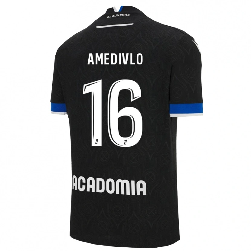 Danxen Herren Rayann Amedivlo #16 Schwarz Weiß Auswärtstrikot Trikot 2025/26 T-Shirt