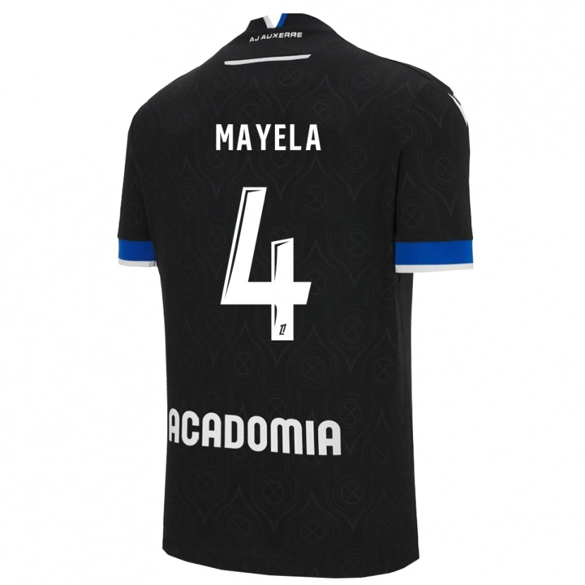 Danxen Herren Victor Mayela #4 Schwarz Weiß Auswärtstrikot Trikot 2025/26 T-Shirt