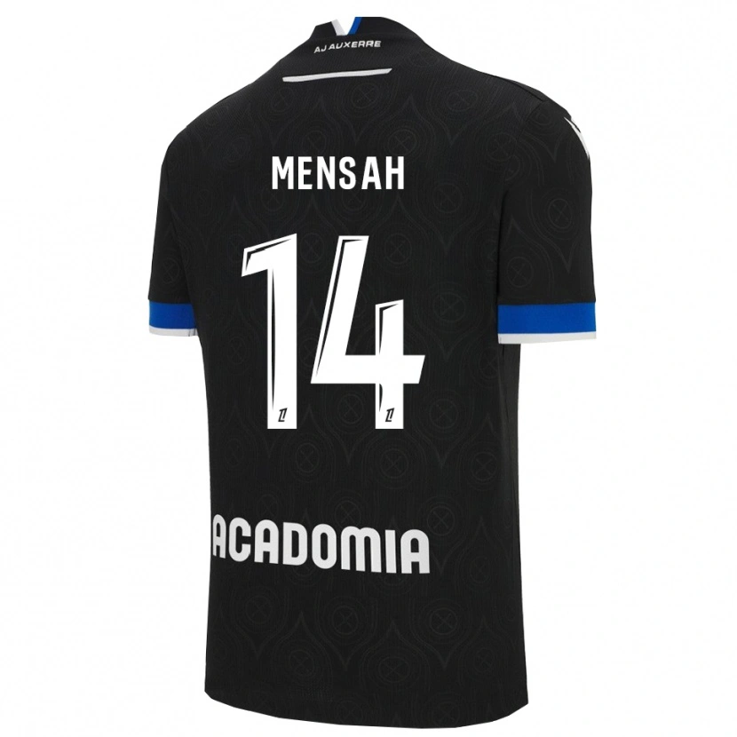 Danxen Herren Gideon Mensah #14 Schwarz Weiß Auswärtstrikot Trikot 2025/26 T-Shirt