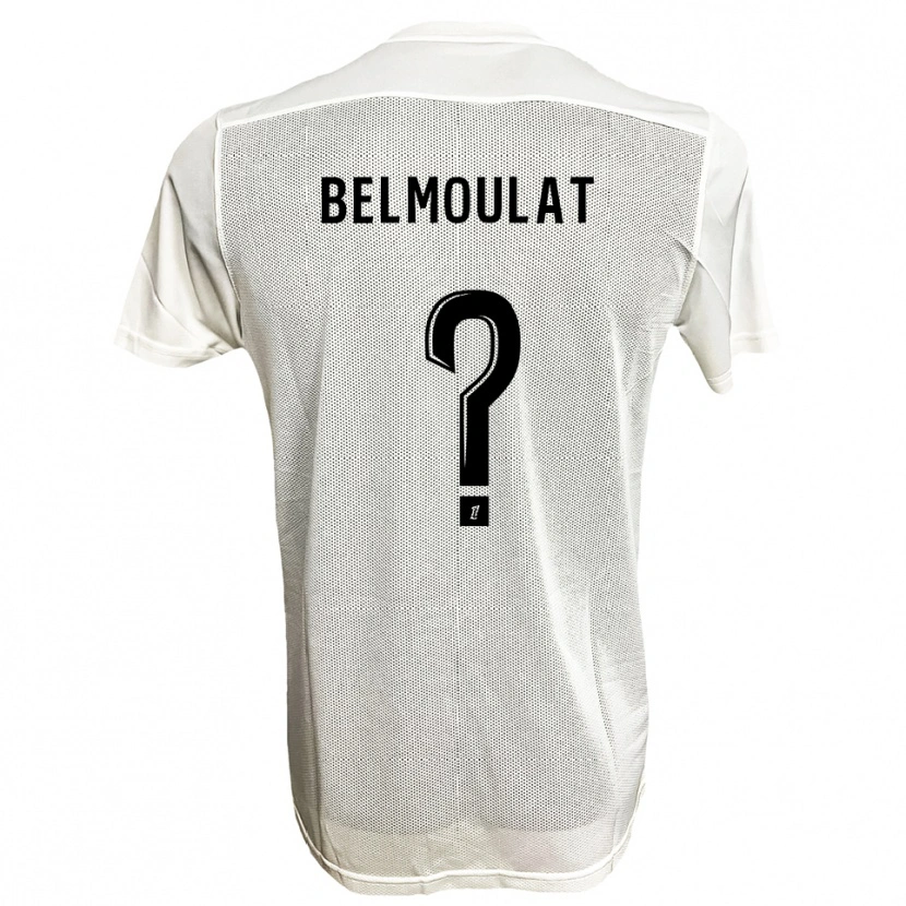 Danxen Herren Zinédine Belmoulat #0 Schwarz Weiß Auswärtstrikot Trikot 2025/26 T-Shirt