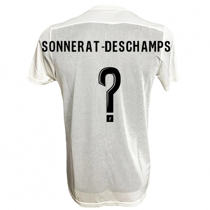 Danxen Herren Nattio Sonnerat-Deschamps #0 Schwarz Weiß Auswärtstrikot Trikot 2025/26 T-Shirt