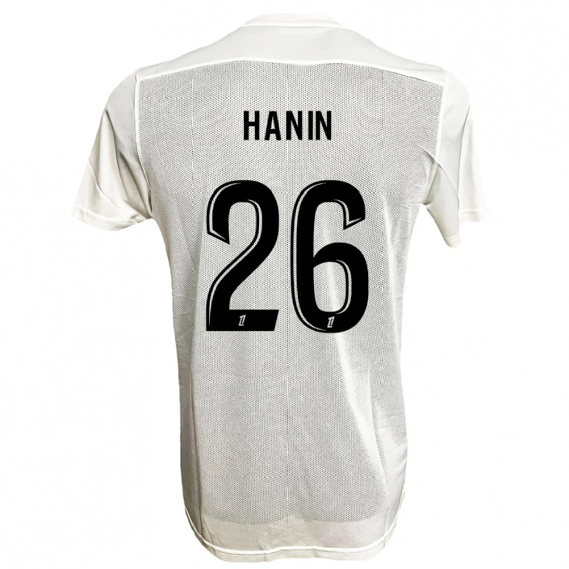 Danxen Herren Florent Hanin #26 Schwarz Weiß Auswärtstrikot Trikot 2025/26 T-Shirt