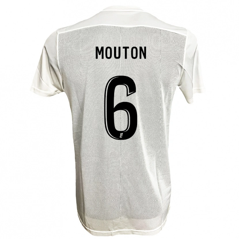 Danxen Herren Louis Mouton #6 Schwarz Weiß Auswärtstrikot Trikot 2025/26 T-Shirt