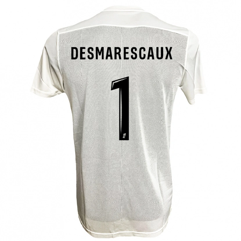 Danxen Herren Émile Desmarescaux #1 Schwarz Weiß Auswärtstrikot Trikot 2025/26 T-Shirt