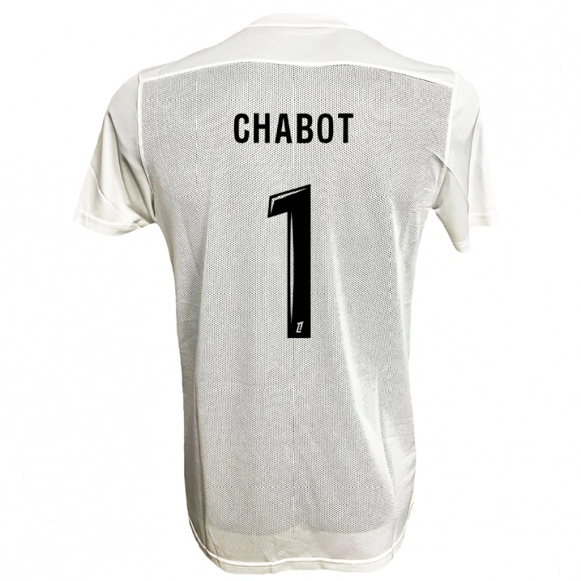 Danxen Herren Max-Edgar Chabot #1 Schwarz Weiß Auswärtstrikot Trikot 2025/26 T-Shirt