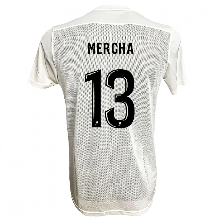 Danxen Herren Yanis Mercha #13 Schwarz Weiß Auswärtstrikot Trikot 2025/26 T-Shirt
