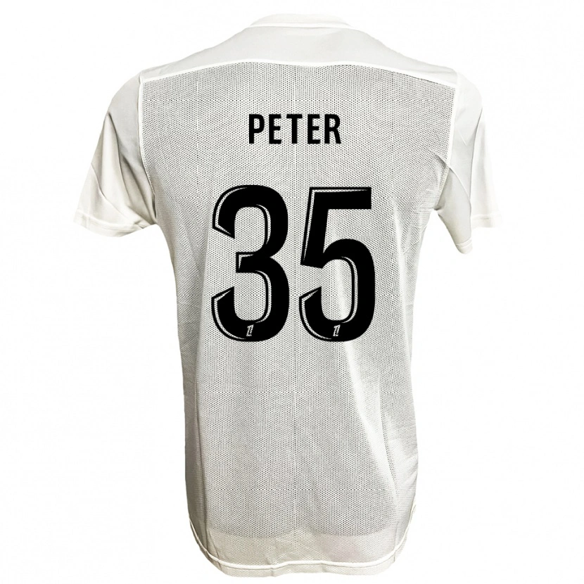 Danxen Herren Prosper Peter #35 Schwarz Weiß Auswärtstrikot Trikot 2025/26 T-Shirt