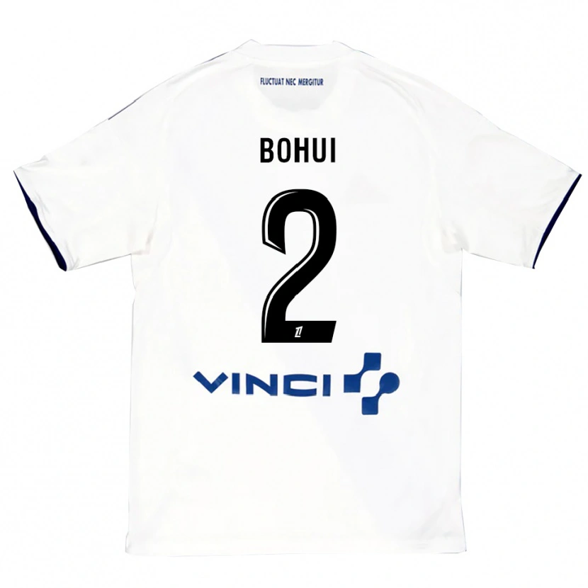 Danxen Herren Isaiah Bohui #2 Weiß Blau Auswärtstrikot Trikot 2025/26 T-Shirt