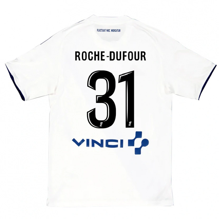 Danxen Herren Kenza Roche Dufour #31 Weiß Blau Auswärtstrikot Trikot 2025/26 T-Shirt