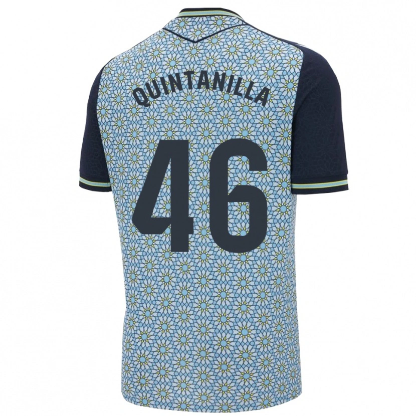 Danxen Herren Rubén Quintanilla #46 Blau Marine Auswärtstrikot Trikot 2025/26 T-Shirt