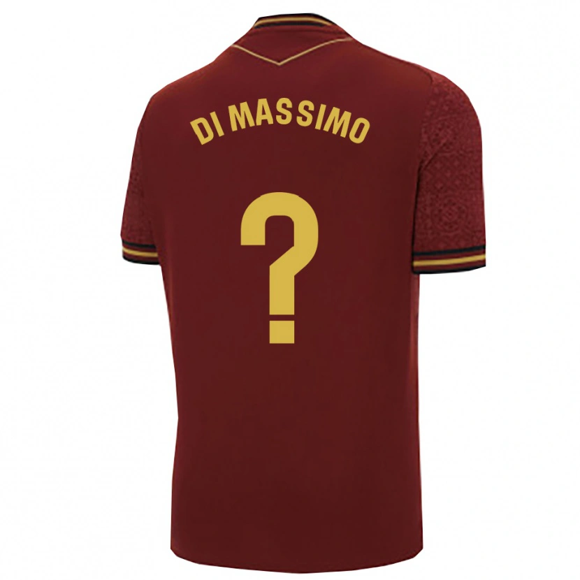 Danxen Herren Manuel Di Massimo #0 Burgunderrot Gold Auswärtstrikot Trikot 2025/26 T-Shirt