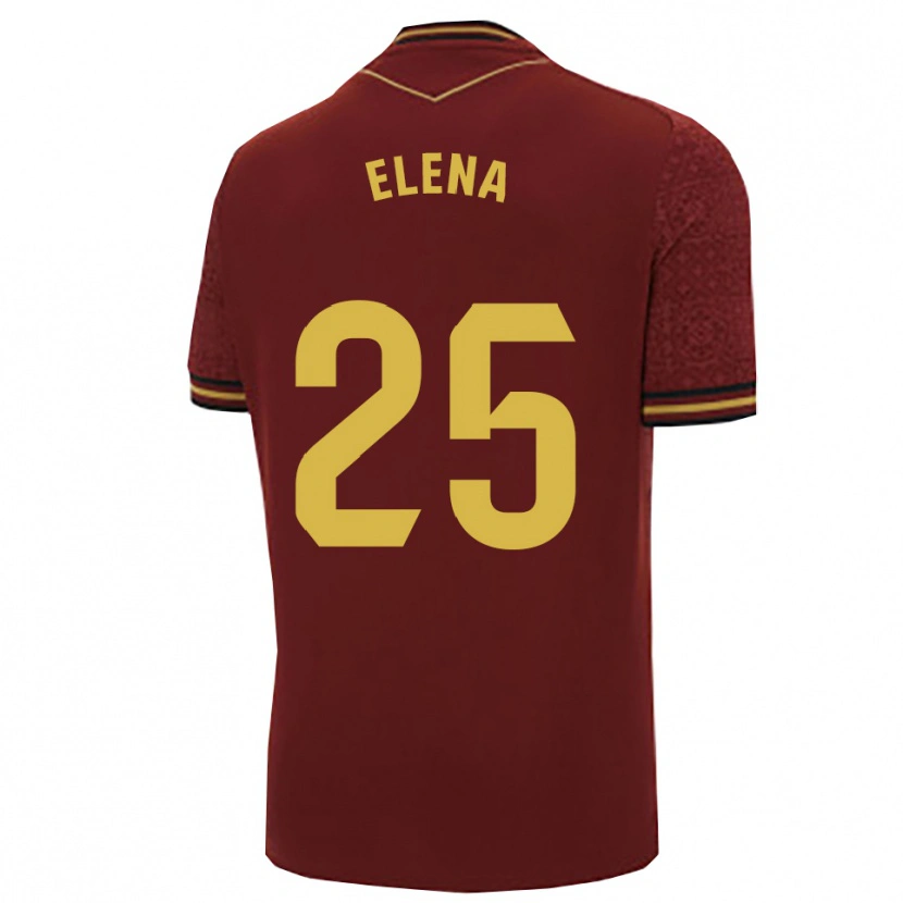 Danxen Herren Elena Gómez Labrador #25 Burgunderrot Gold Auswärtstrikot Trikot 2025/26 T-Shirt