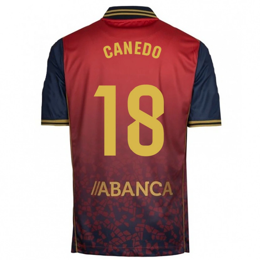 Danxen Herren Damián Canedo #18 Rot Marine Auswärtstrikot Trikot 2025/26 T-Shirt