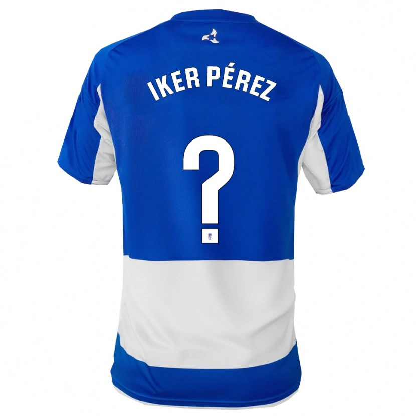 Danxen Herren Iker Pérez #0 Blau Weiß Auswärtstrikot Trikot 2025/26 T-Shirt