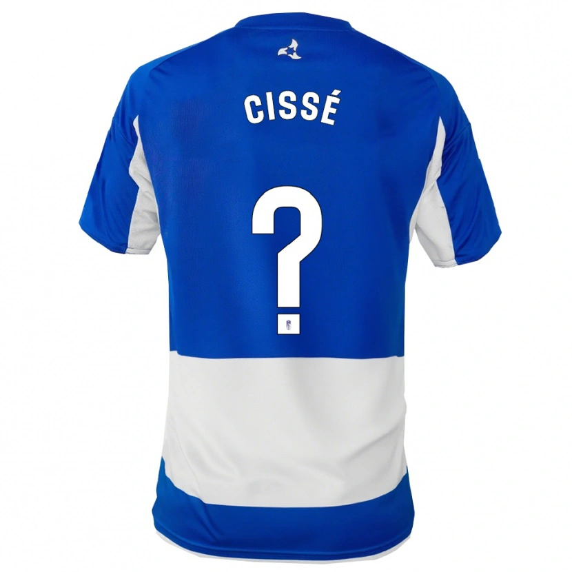 Danxen Herren Fafanding Cissé #0 Blau Weiß Auswärtstrikot Trikot 2025/26 T-Shirt