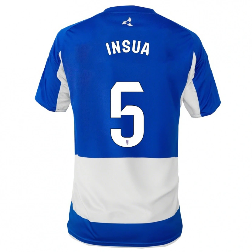 Danxen Herren Pablo Insua #5 Blau Weiß Auswärtstrikot Trikot 2025/26 T-Shirt