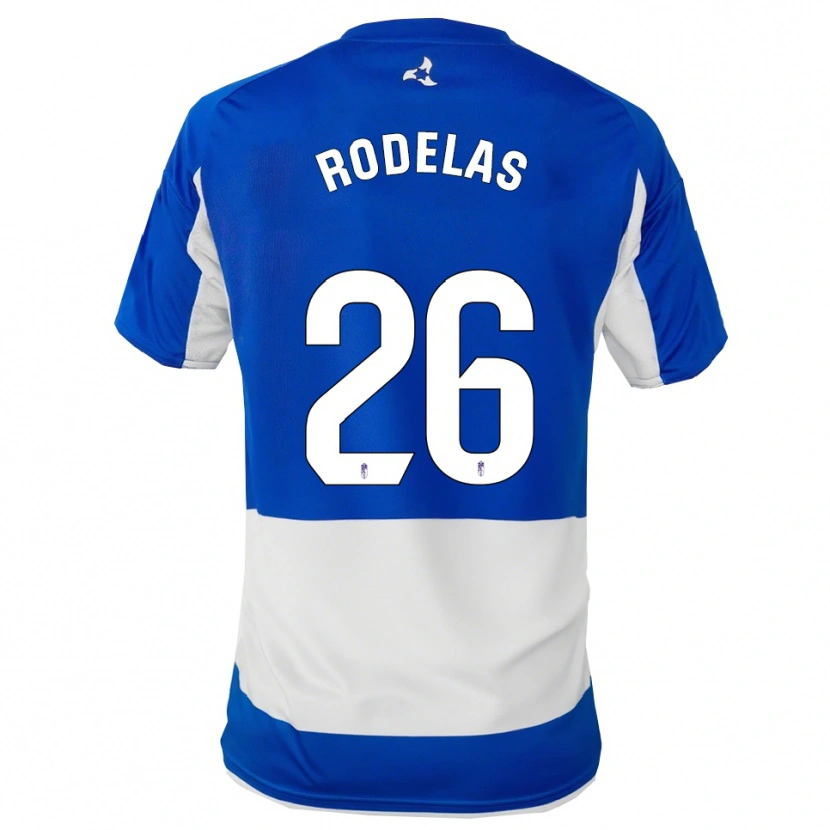 Danxen Herren Sergio Rodelas #26 Blau Weiß Auswärtstrikot Trikot 2025/26 T-Shirt