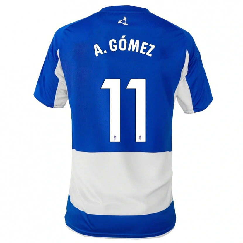 Danxen Herren Andrea Gómez Oliver #11 Blau Weiß Auswärtstrikot Trikot 2025/26 T-Shirt