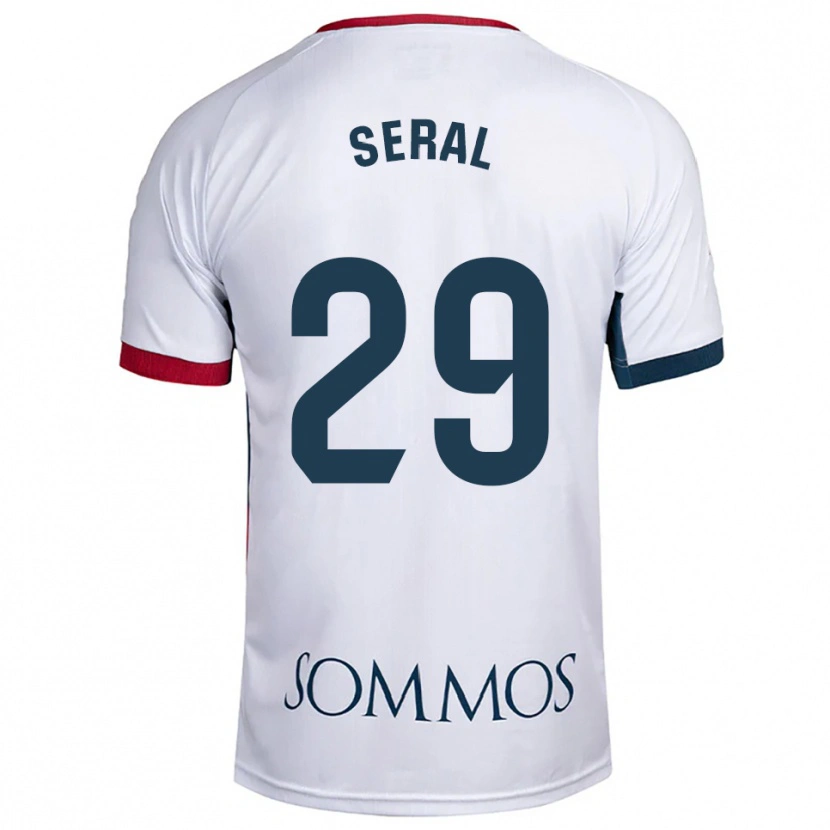 Danxen Herren Abel Seral #29 Weiß Rot Auswärtstrikot Trikot 2025/26 T-Shirt