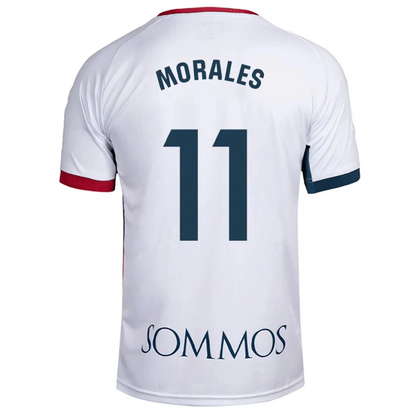 Danxen Herren Carolina Morales #11 Weiß Rot Auswärtstrikot Trikot 2025/26 T-Shirt