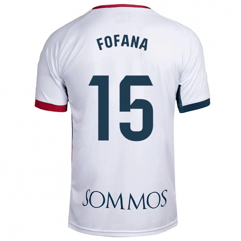 Danxen Herren Fadia Fofana #15 Weiß Rot Auswärtstrikot Trikot 2025/26 T-Shirt