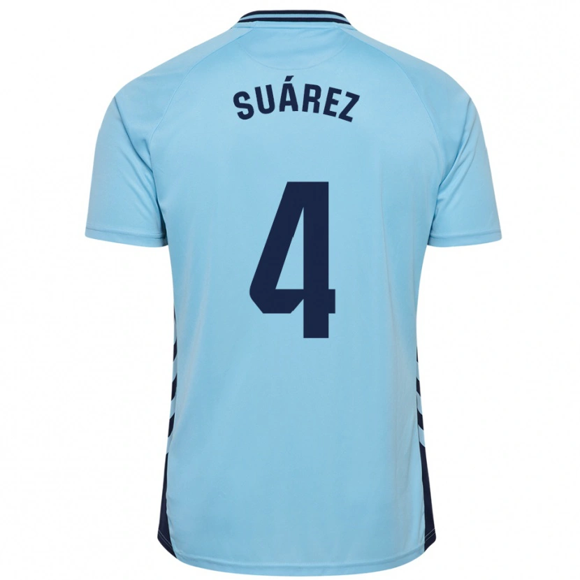 Danxen Herren Álex Suárez #4 Himmelblau Auswärtstrikot Trikot 2025/26 T-Shirt