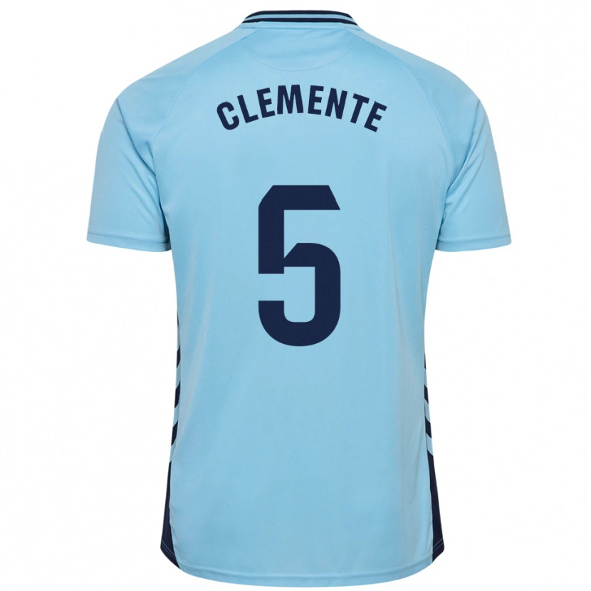Danxen Herren Enrique Clemente #5 Himmelblau Auswärtstrikot Trikot 2025/26 T-Shirt