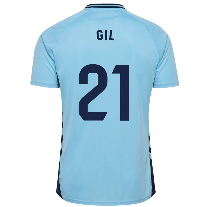 Danxen Herren Iván Gil #21 Himmelblau Auswärtstrikot Trikot 2025/26 T-Shirt