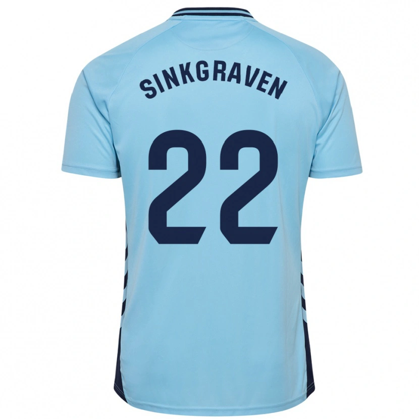 Danxen Herren Daley Sinkgraven #22 Himmelblau Auswärtstrikot Trikot 2025/26 T-Shirt