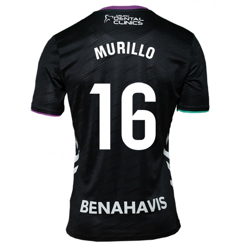 Danxen Herren Diego Murillo #16 Schwarz Lila Grün Auswärtstrikot Trikot 2025/26 T-Shirt