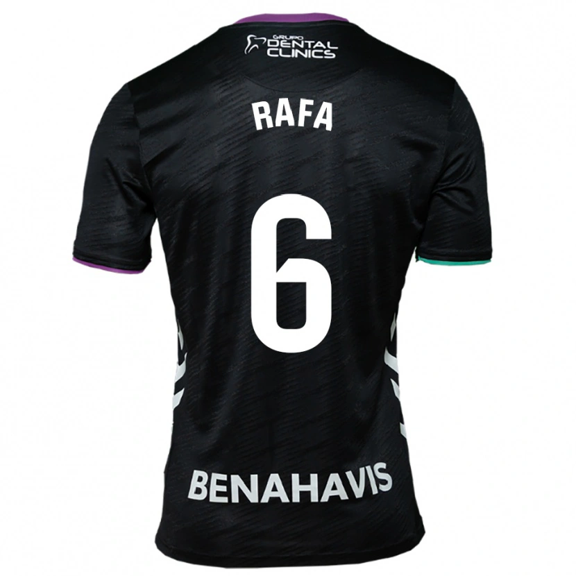 Danxen Herren Rafa Rodríguez #6 Schwarz Lila Grün Auswärtstrikot Trikot 2025/26 T-Shirt