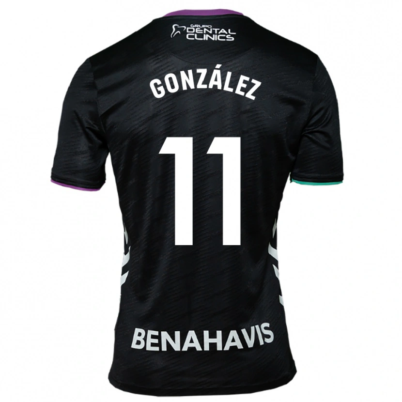Danxen Herren Óscar González #11 Schwarz Lila Grün Auswärtstrikot Trikot 2025/26 T-Shirt