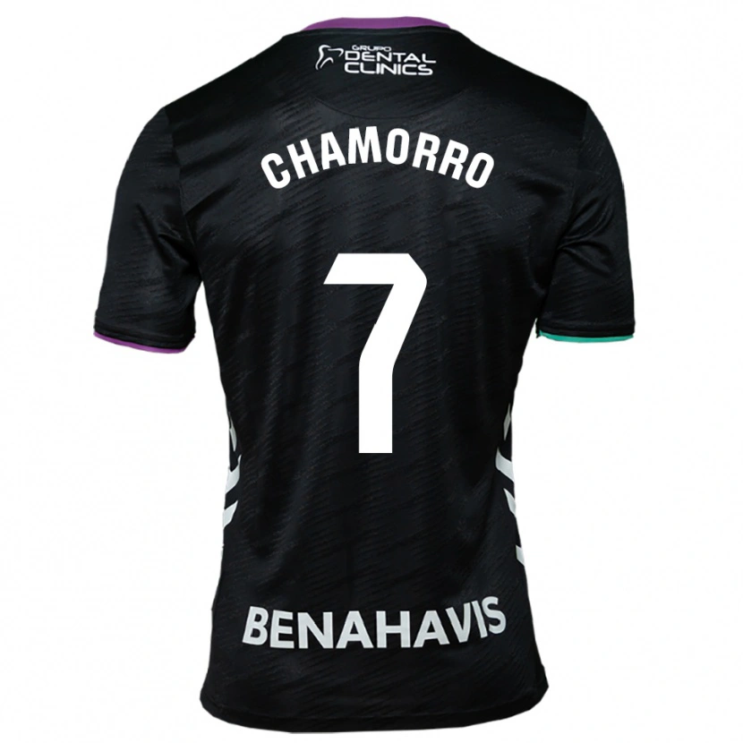 Danxen Herren Alexis Chamorro #7 Schwarz Lila Grün Auswärtstrikot Trikot 2025/26 T-Shirt