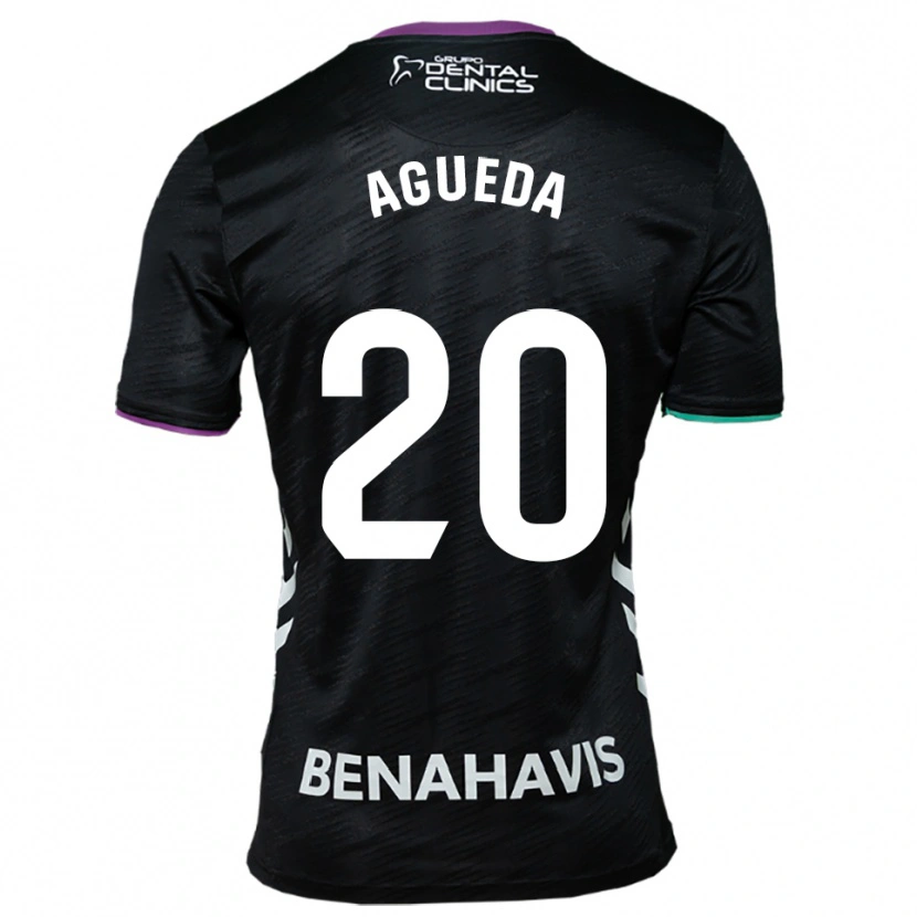 Danxen Herren Agueda Gonzalez Sanz #20 Schwarz Lila Grün Auswärtstrikot Trikot 2025/26 T-Shirt