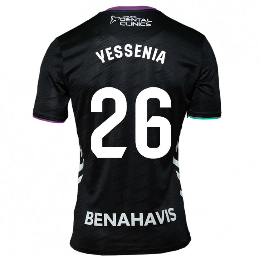 Danxen Herren Yessenia Alcaide Martin #26 Schwarz Lila Grün Auswärtstrikot Trikot 2025/26 T-Shirt