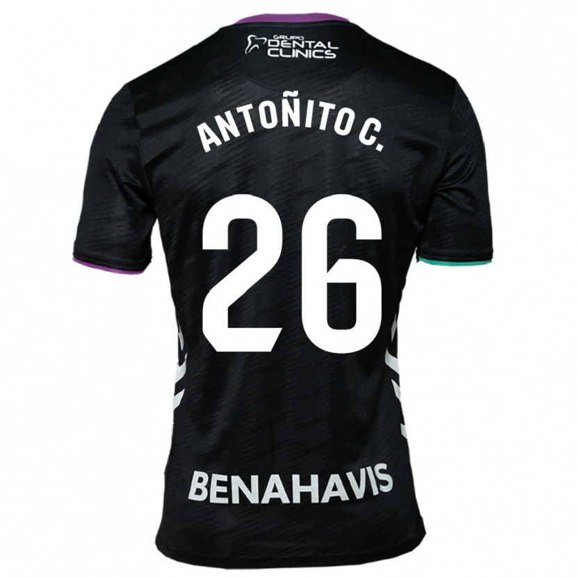 Danxen Herren Antonio Cordero #26 Schwarz Lila Grün Auswärtstrikot Trikot 2025/26 T-Shirt