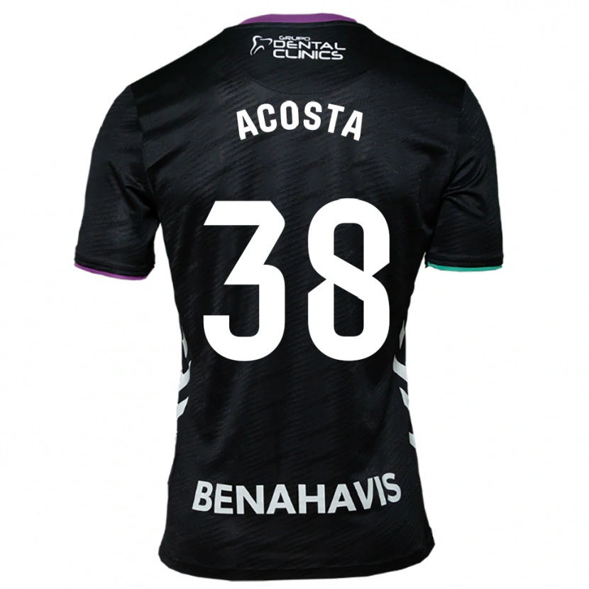 Danxen Herren Judith Acosta #38 Schwarz Lila Grün Auswärtstrikot Trikot 2025/26 T-Shirt