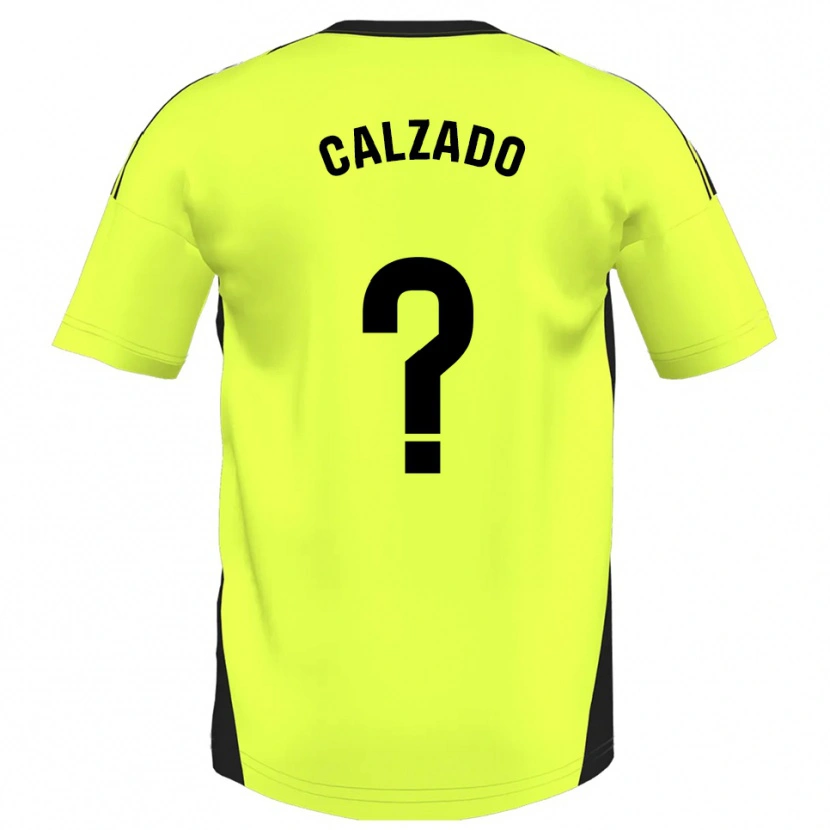 Danxen Herren Joaquín Calzado #0 Fluoreszierendes Gelb Auswärtstrikot Trikot 2025/26 T-Shirt